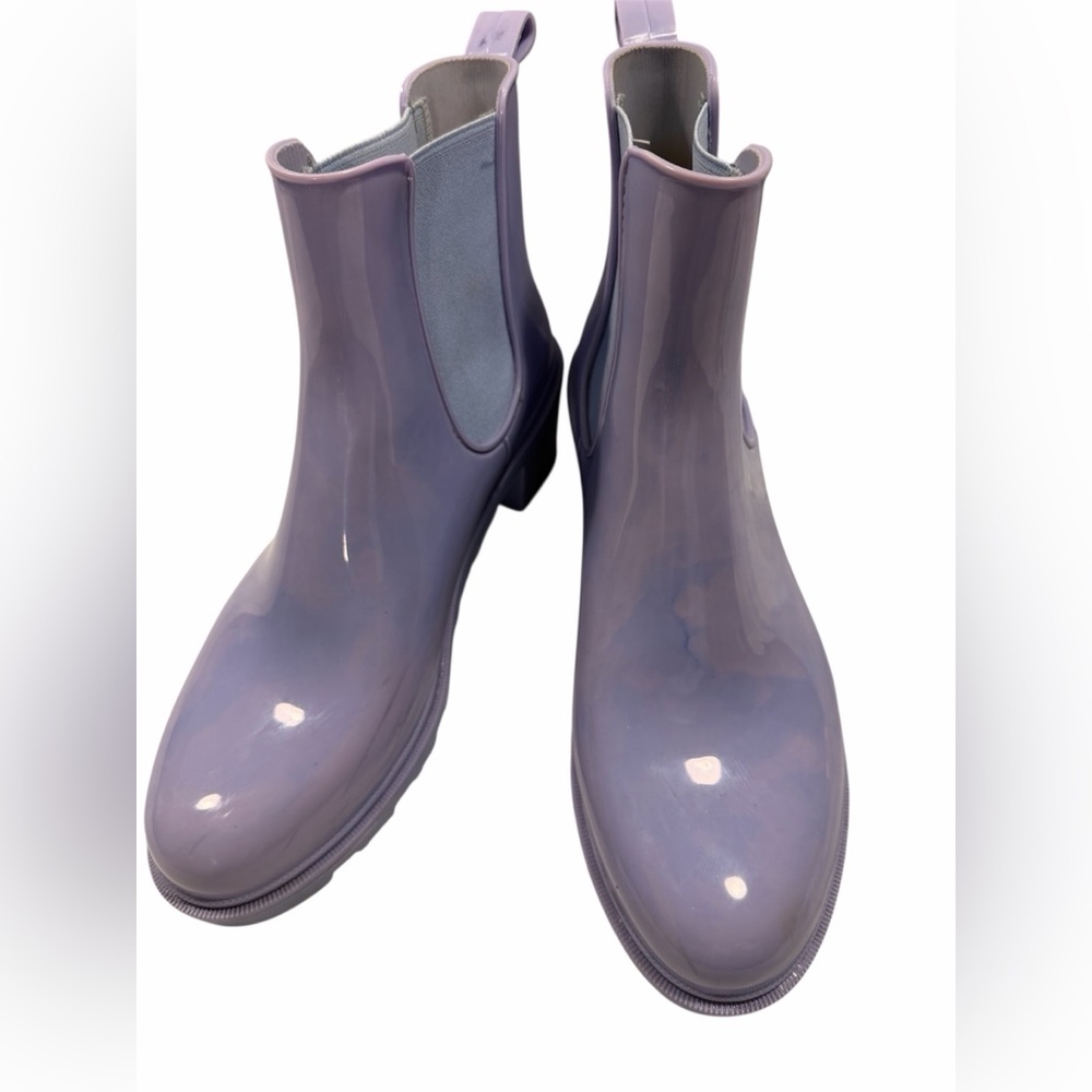 Women's Just Fab purple Chelsea rain boots size 10.5